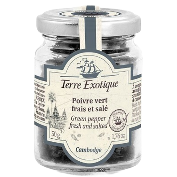 Poivre vert frais et salé