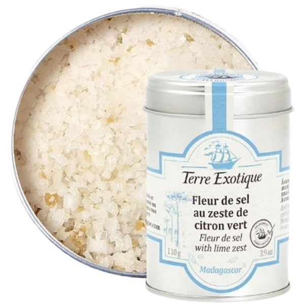 Fleur de sel au zeste de citron vert