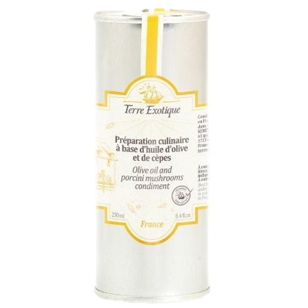Préparation culinaire à base d’huile d’olive et de cèpes, 250 ml