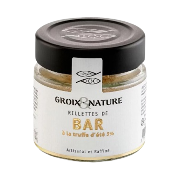 Sea bass rillettes with truffle