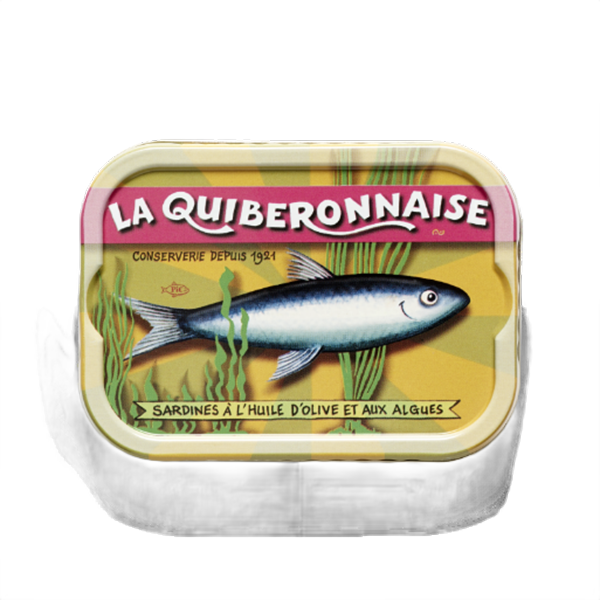 Sardines Huile d’olive et algues 115g