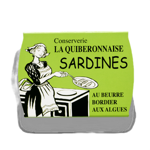 “Sardines au beurre Bordier aux algues à poêler”